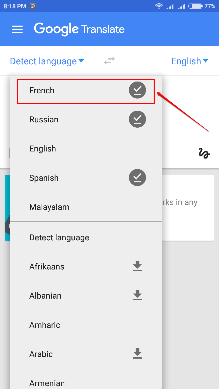 google translate photos to text