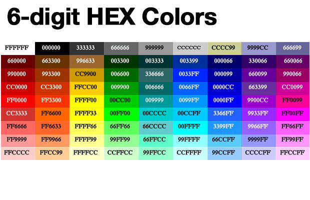 colors wheel picker hex