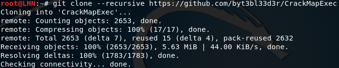 crackmapexec cloning