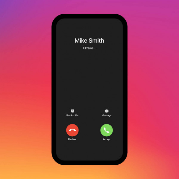 incoming call screen iphone