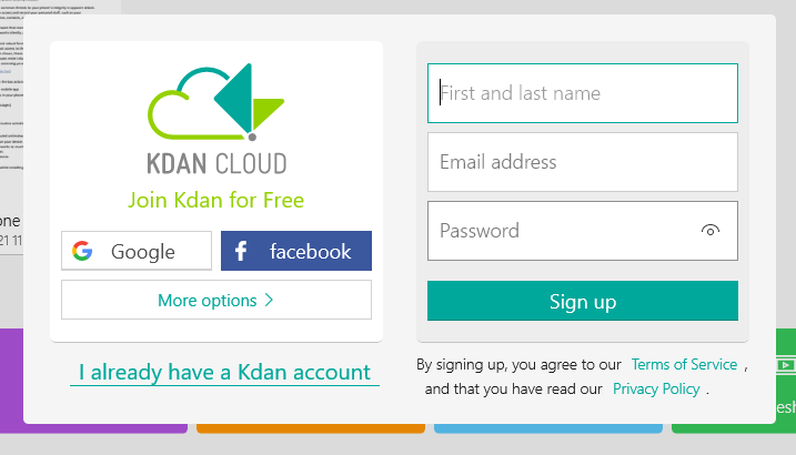 Kdan PDF Reader cloud
