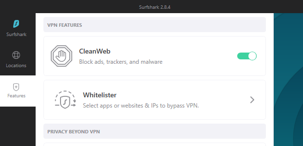 Surfshark VPN CleanWeb